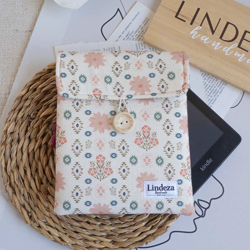 LINDEZA-FUNDA-KINDLE-KOBO-SOLAPA-TELA-ACOLCHADA FUNDA PARA KINDLE KOBO LIBRA LIBRO ELECTRONICO