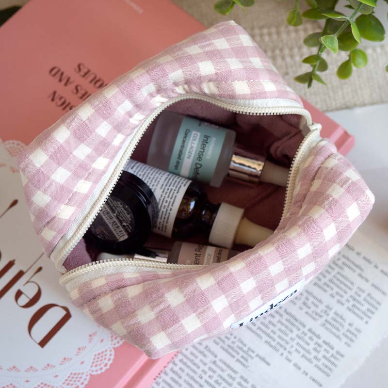 NECESER MINI VICHY ROSA SEERSUCKER