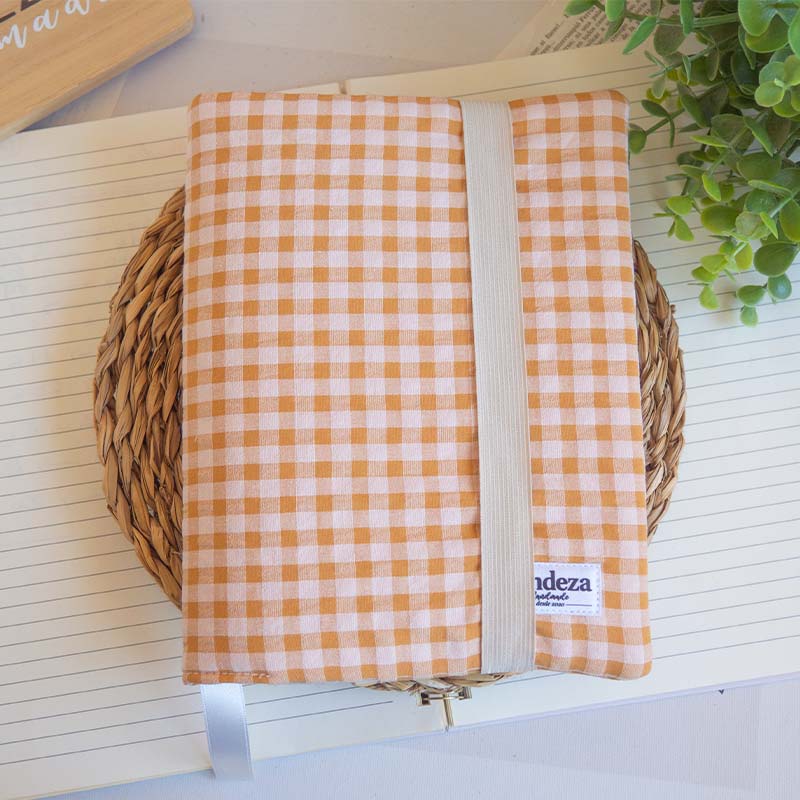 LINDEZA-FUNDA-TAPA-VICHY-OTONO-LIBRO-TELA