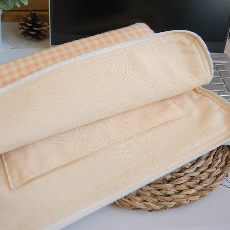 Funda para Portátil en tejido Vainilla cremallera