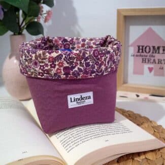 cesta reversible de tela