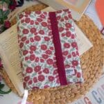 FUNDA TAPA PARA LIBRO DE PAPEL EN TEJIDO AMAPOLA