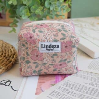 estuche neceser mini flores