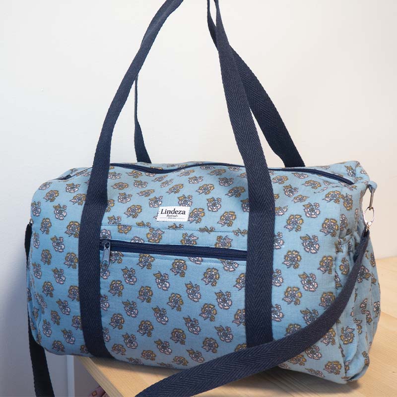 Bolso viaje o Gym sarga azul - Imagen 2