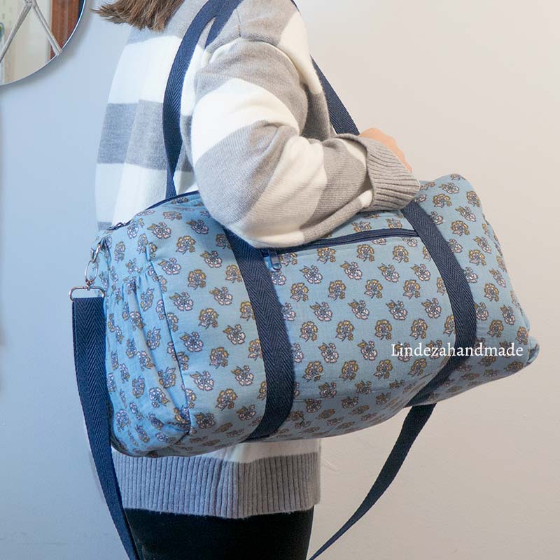 Bolso viaje o Gym sarga azul - Imagen 3