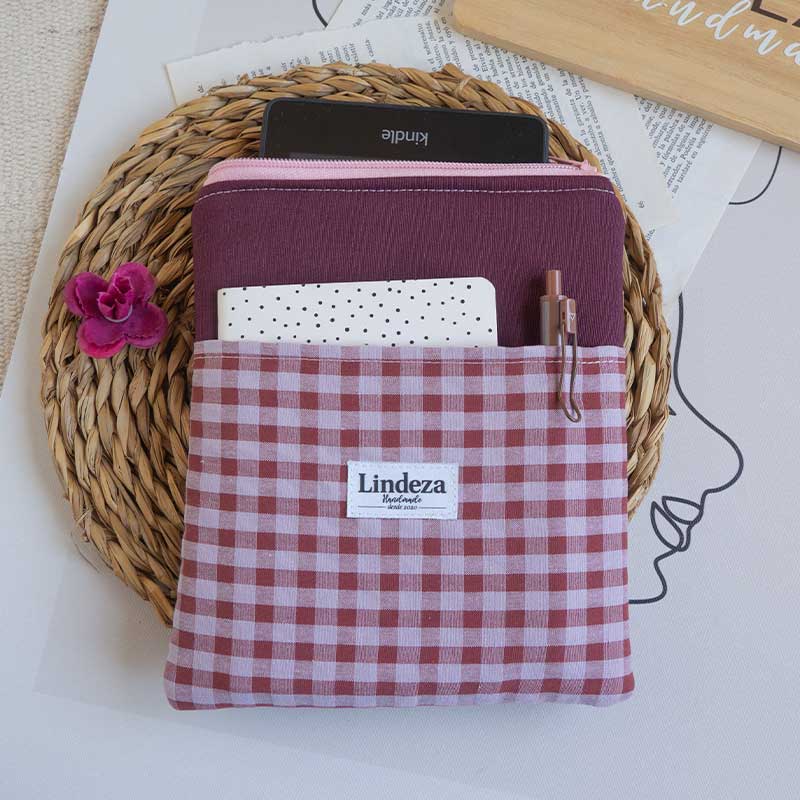 Funda cremallera Libro electrónico Frambuesa - Imagen 2