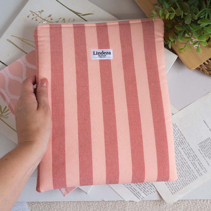 LINDEZA-FUNDA-PARA-LIBRO-CREMALLERA-ARENA