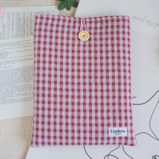 Funda para libro Vichy Frambuesa