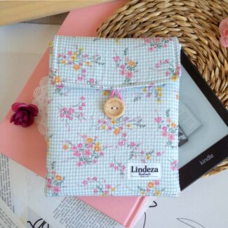 Funda para libro electrónico con botón y elástico compatible con Kindle y Kob