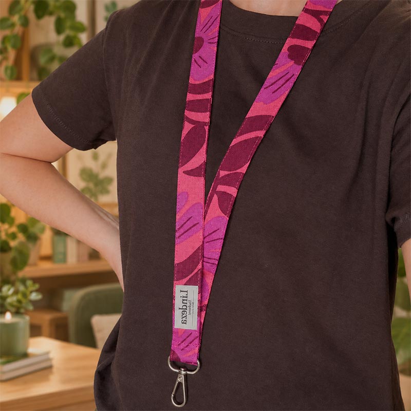lanyard de tela para llaves