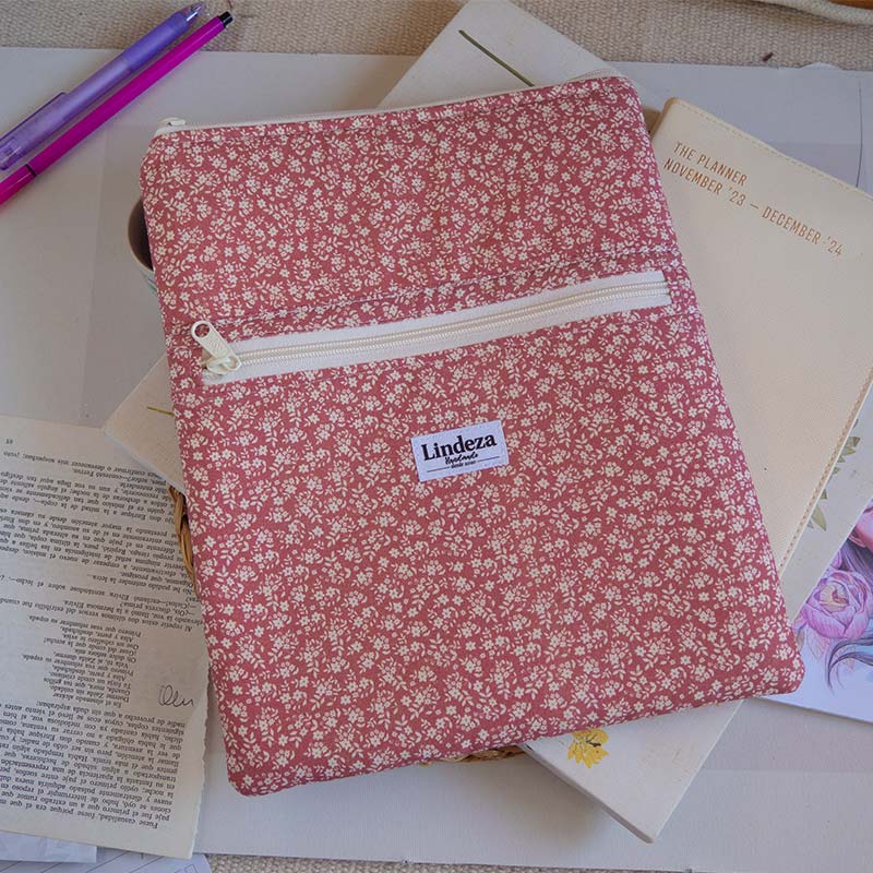 Funda para Libro con cremallera y bolsillo con cremallera