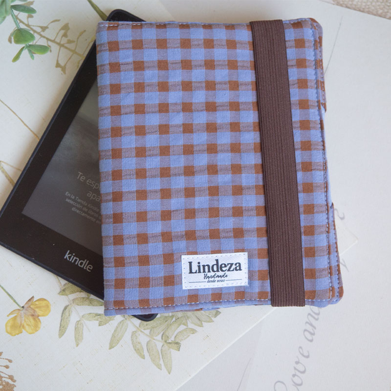 funda de tela con tapa para Kindle
